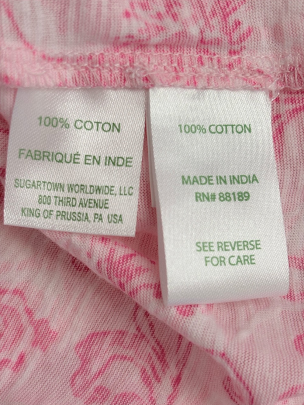 NWOT Lilly Pulitzer Women’s Sleeveless Pink Floral Tank Top Sz Small 100% Cotton - Picture 6 of 6